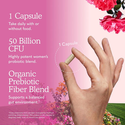 Garden of Life Women's Probiotics 50 Billion CFU 30 Capsules (3 Pack)
