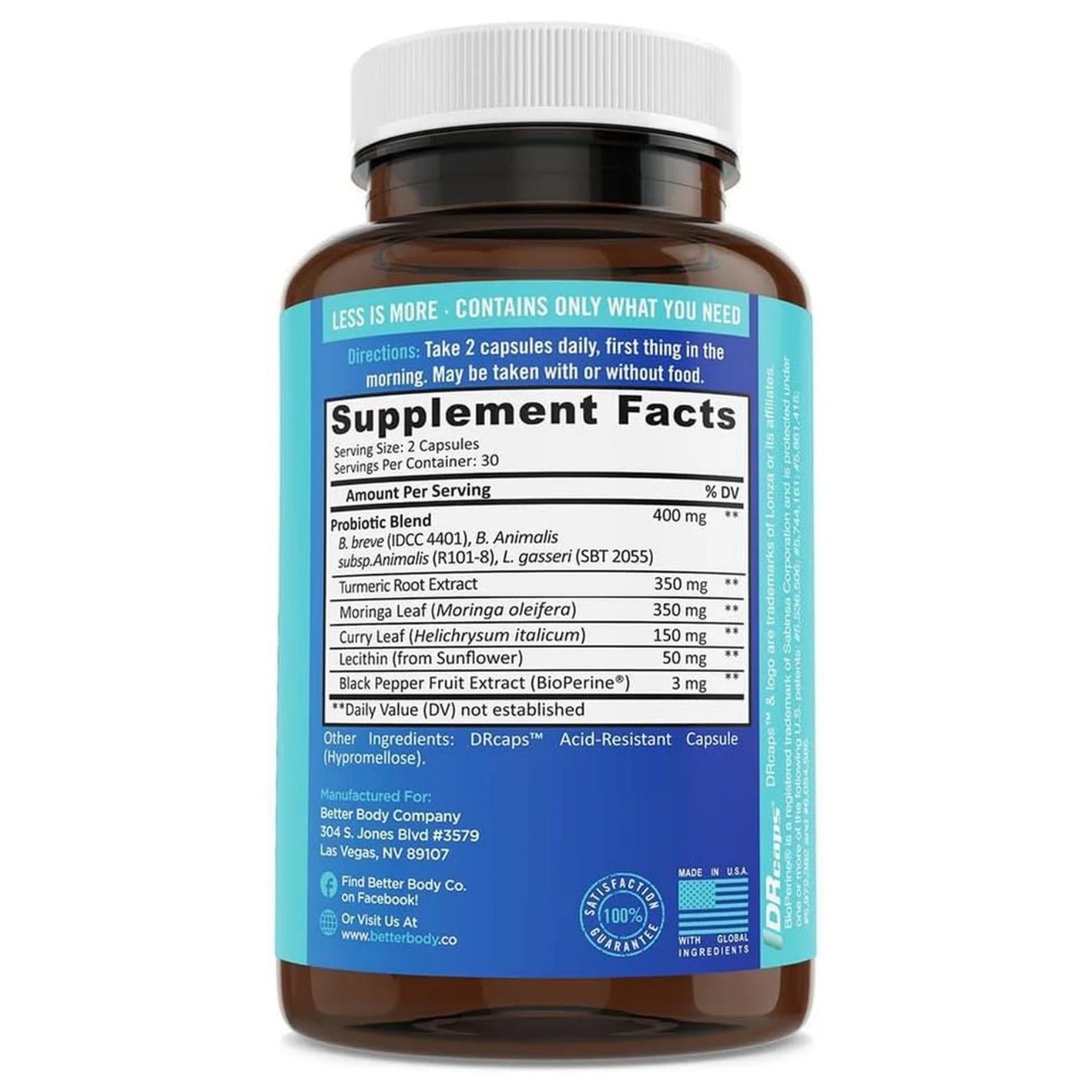 BB Company Provitalize Women's Probiotic 60 Capsules (2 Pack)