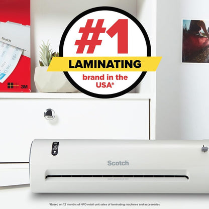 Scotch Thermal Laminating Pouches – Letter Size, 8.9 x 11.4 Inches, 3 Mil, 100 Pack, Clear Laminating Sheets